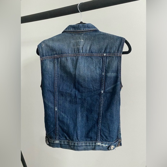 Rag and Bone Indigo Denim Vest - Picture 3 of 6